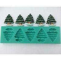 Christmas Tree Fondant Cake Chocolate Silicone Mold Cake Decoration Tools, L14.5cmW4.3cmH1cm