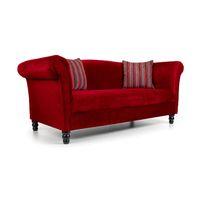 chelsea 2 seater sofa red