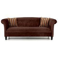 chelsea 3 seater sofa chocolate