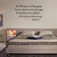 Christian Inspirational Quotes Vinyl Lettering Wall Stickers Decals For Living Bedroom Home Decoration English Quote