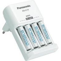Charger for cylindrical cells incl. rechargeables Panasonic eneloop Lader + 4x AAA-A