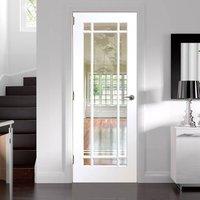 Cheshire White Door - Clear Glass - Prefinished