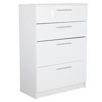 Chester 4 Drawer Chest in White