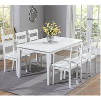 Chichester 150cm 6 Seater Dining Set White