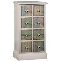 Chloe Patchwork 8 Drawer Media Unit