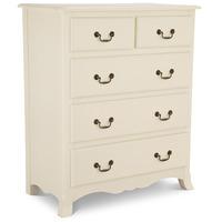 Chantilly Antique White 3 plus 2 Chest of Drawers