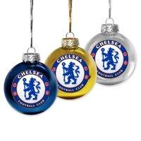 chelsea round christmas tree baubles 3pk