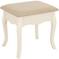 Chantilly Antique White Dressing Table Stool