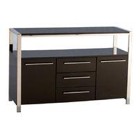 Charisma High Gloss Sideboard in Black