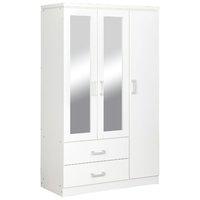 Charles 3 Door 2 Drawer Mirrored Wardrobe