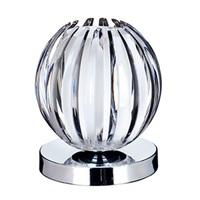 Chrome Touch Table Lamp With Clear Acrylic Frosted Glass