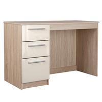 chester dressing table in oak and cream