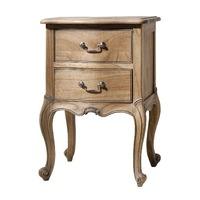 Chic Bedside Table in Weathered