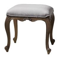 chic dressing table stool in weathered