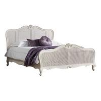 Chic King Cane Bed in Chalk