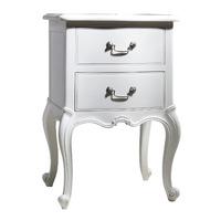 Chic Bedside Table in Chalk