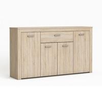 Chase Wooden Sideboard In Brushed Oak With 4 Doors