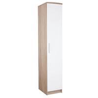 Chester Single Wardrobe in Oak and White