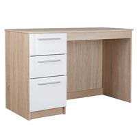 chester dressing table in oak and white