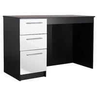 chester dressing table in black and white