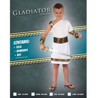Childrens Gladiator Roman Fancy Dress Costume Greek Outfit Warrior Book Week Day Centurion Commander Dress Up Party 134cm 4-6 Years