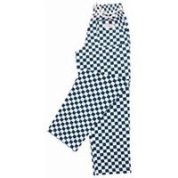 Chef Works A043-M Easyfit Pants, Big Check, Blue