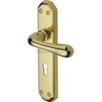 Charlbury Lever Lock (Set of 2) Finish: Polished Brass