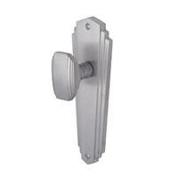 charlston mortice knob on lock plate set of 2 finish satin nickel