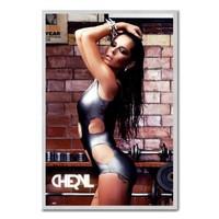 Cheryl Cole Swimsuit Poster Silver Framed - 96.5 x 66 cms (Approx 38 x 26 inches)
