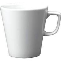 Churchill Super Vitrified W003 Plain ware Cafe Latte Mug, White (Pack of 6)