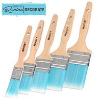 Charles Bentley Revive Pack of 5 Paint Brushes DIY Home Decorating Wooden Handles