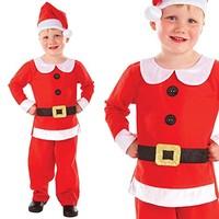 Christys Dress Up Mr Santa Costume (6 - 8 Years)