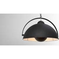 Chicago Large Pendant Light, Black and Silver