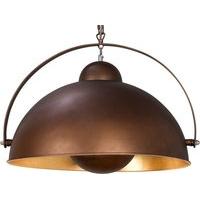 Chicago Large Pendant Light, Antique Copper and Gold