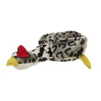 chubleez dog toy quackers grey