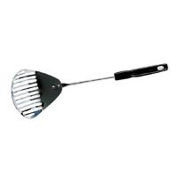 chrome litter scoop with plastic handle