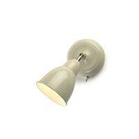 chiswick retro wall light in clay