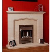 chatsworth limestone fireplace package with electric fire