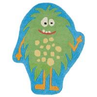 Childrens Blue & Green Monster Kids Bedroom Mat