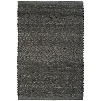 Charcoal Grey Flatweave Viscose & Wool Rug - Corfu 160x230