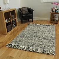 charcoal grey modern wool rug valencia 80x150cm 2ft 6 x 5ft