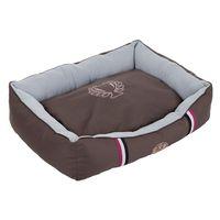 champion dog bed brown grey 80 x 60 x 20 cm l x w x h