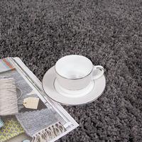 charcoal grey shaggy rug vancouver 160x220