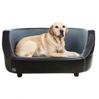 Chester and Wells Oxford Dog Bed in Black and Slate Large
