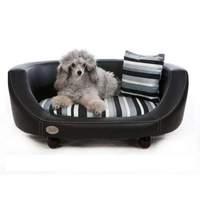 Chester and Wells Oxford II Dog Bed in Black Large