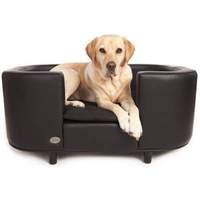 Chester and Wells Hampton Dog Bed in Black and Slate Large