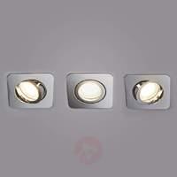 chrome led spotlight lisara in 3 piece set