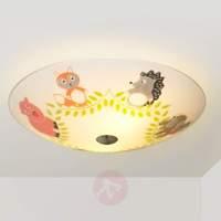 charming childrens ceiling light happy animals