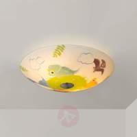 Childrens ceiling light Dinoland, dinosaur motif