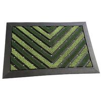 Chevron Doormat, Green, Recycled Rubber